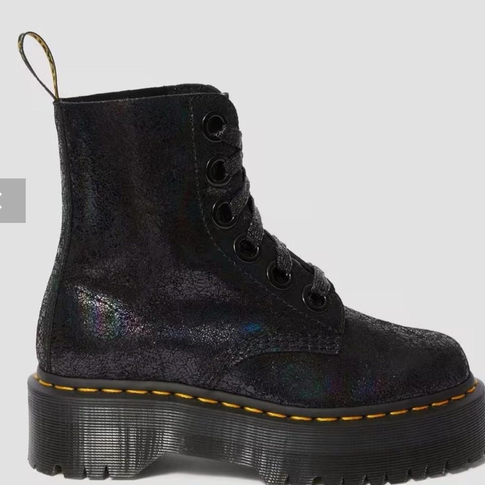 Dr Martens Molly platform metallic boots RARE